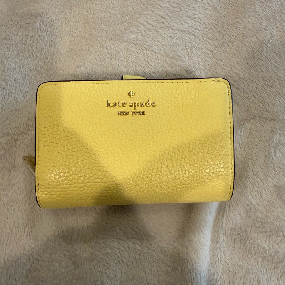 Kate Spade Yellow Pebbled Wallet